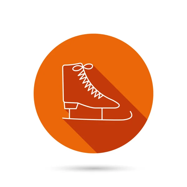 Icono de patines. Señal de equipo de patinaje artístico . — Vector de stock