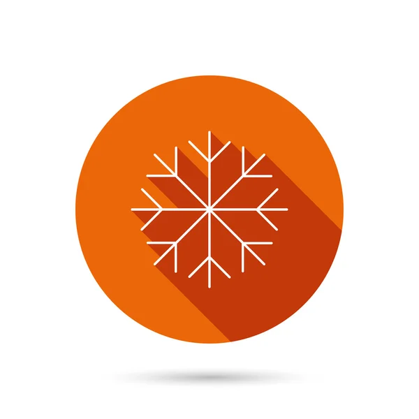 Icono del copo de nieve. Señal de nieve. Aire acondicionado . — Vector de stock