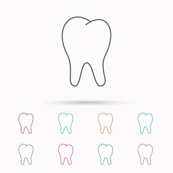 Tooth icon. Stomatology sign. — Stock Vector