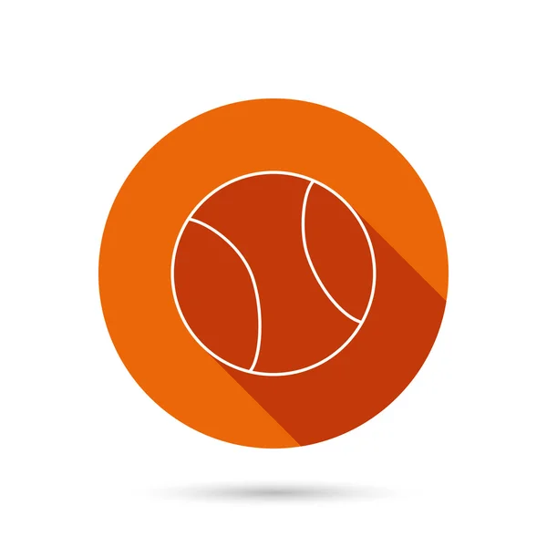 Une icône du tennis. Signe de balle sport . — Image vectorielle
