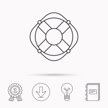 Lifebuoy ip simgesi olan. Yeleğini işareti.