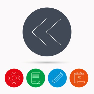 Geri ok simgesi. Önceki işaret.