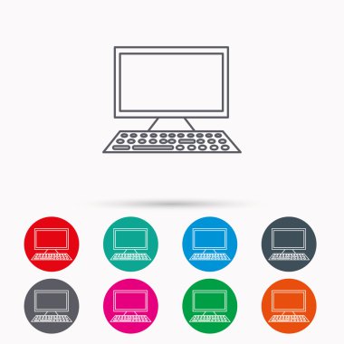 Bilgisayar Pc kutsal kişilerin resmi. Geniş ekran görüntü işareti.