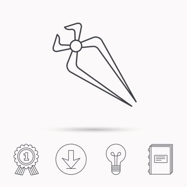 Kerpetenler simgesi. Tamir servis aracı işareti.