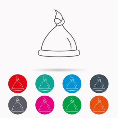 Bebek şapka simgesi. Yeni doğan kap işareti.