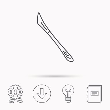 Neşter simgesi. Cerrah aracı işareti.