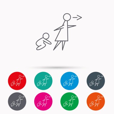 Katılımsız bebek simgesi. İşareti Bebek Bakımı.