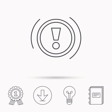 Uyarı simgesi. Pano işareti.