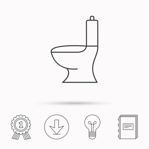 Icona del water. Segno WC pubblico . — Vettoriale Stock