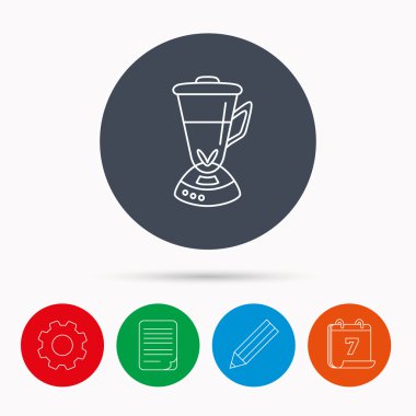 Mikser simgesi. Blender işareti.