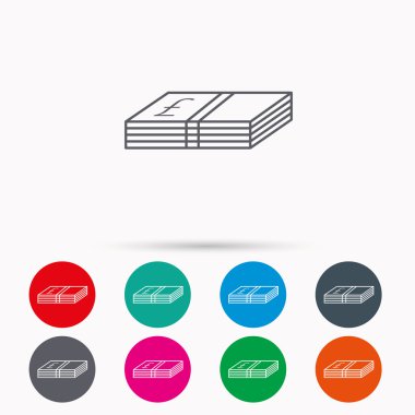 Para simgesi. Pound para işareti.