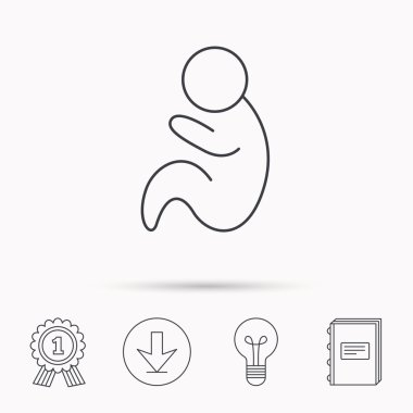 Bebek Bebek simgesi. Pediatri işareti.