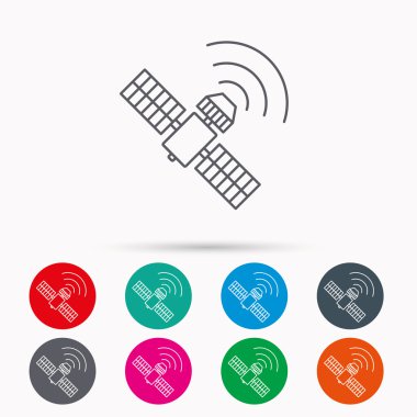 GPS simge. Uydu navigasyon işareti.