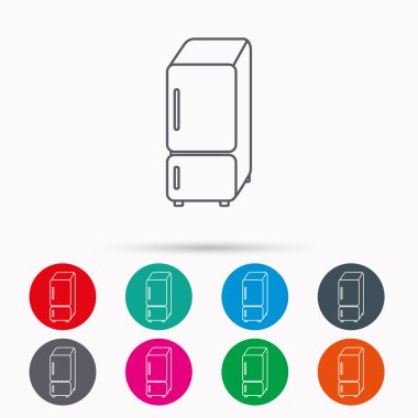 Buzdolabı simgesi. Buzdolabı işareti.