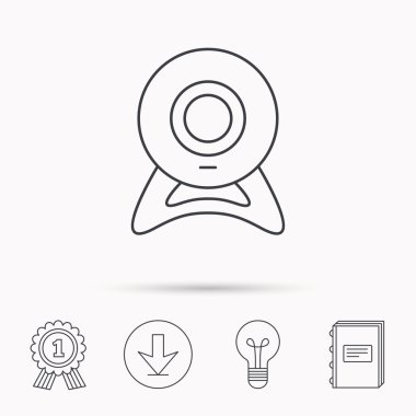 Web cam simgesi. Video kamera işareti.