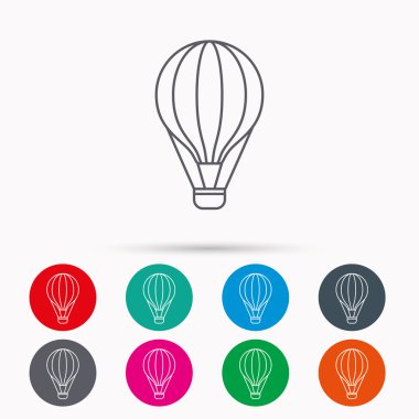 Hava Balon simgesi. Taşıma işareti sinek.