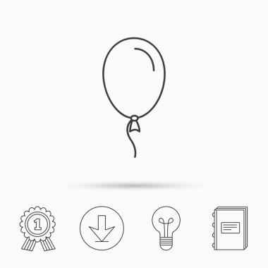 Balon simgesi. Parti dekorasyon işareti.