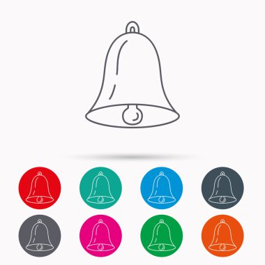 Zil simgesini. Ses handbell işareti.