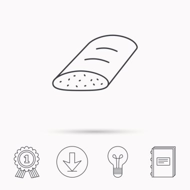 Ekmek simgesi. Doğal gıda işareti.