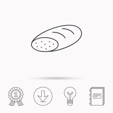 Ekmek simgesi. Doğal gıda işareti.