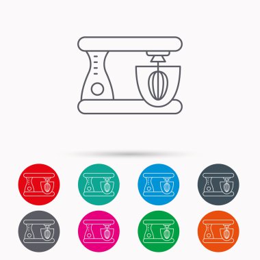 Mikser simgesi. Elektrik blender işareti.