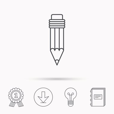 Kurşun kalem simgesini. Çizim aracı işareti.