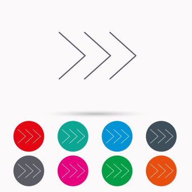 Sağ ok simgesi. İleri işareti.