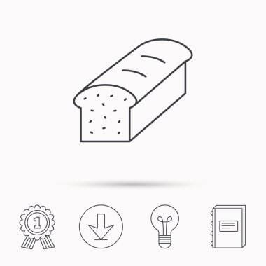 Tost simgesi. Dilimlenmiş ekmek işareti.