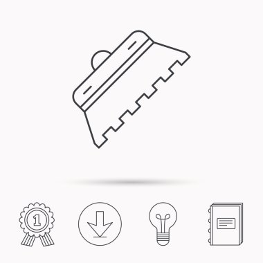 Mala kiremit simgesi. Spatula onarım aracı işareti.