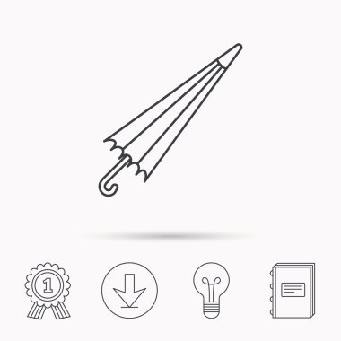 Şemsiye simgesi. Su koruma işareti.