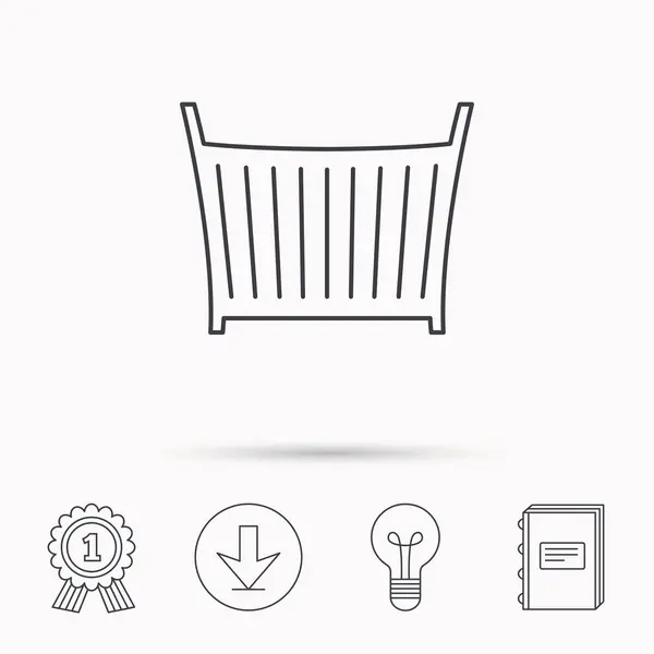 Icone De Lit Berceau Bebe Berceau Ou Lit Bebe Signe Image Vectorielle Tanyastock C