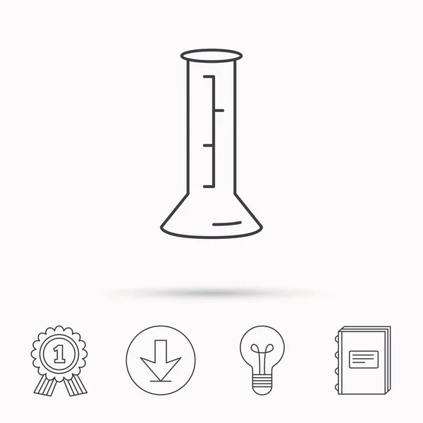 Beaker icon. Laboratory flask sign. — Stock Vector