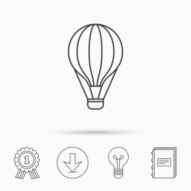 Hava Balon simgesi. Taşıma işareti sinek.