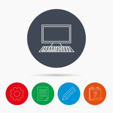 Bilgisayar Pc kutsal kişilerin resmi. Geniş ekran görüntü işareti.