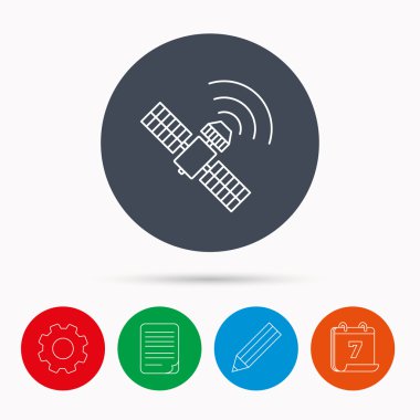 GPS simge. Uydu navigasyon işareti.