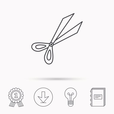 Bahçe makası simgesi. Secateurs işareti aracı.