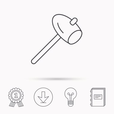 Çekiç simgesi. Onarım veya düzeltme işareti.