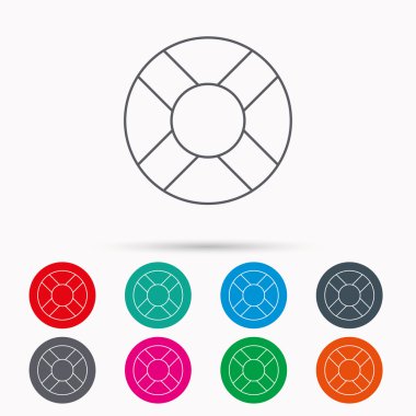 Lifebuoy simgesi. Yeleğini işareti.