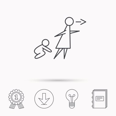 Katılımsız bebek simgesi. İşareti Bebek Bakımı.