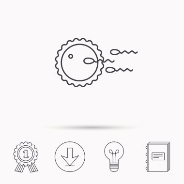 Aile planlaması simgesi. Fertilizasyon işareti.