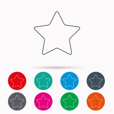 Yıldız simgesi. Web favori işareti.