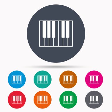 Piyano simgesi. Kraliyet müzik aleti işareti.