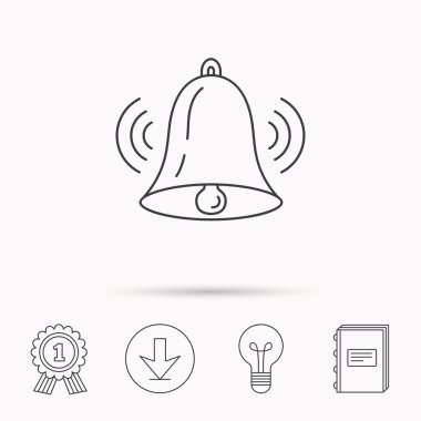 Zil zil simgesini. Ses handbell işareti.