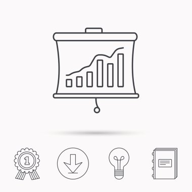 Hayatinizda simgesi. Sunu kurulu işareti.