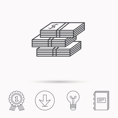 Para simgesi. Dolar para işareti.