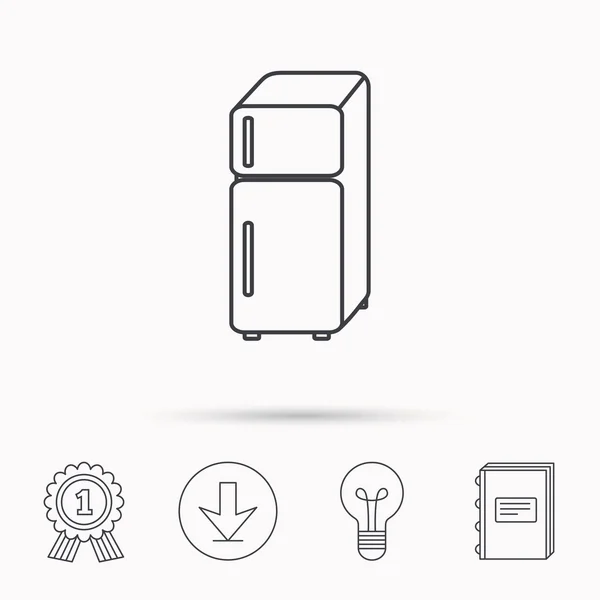 Refrigerator icon. Fridge sign. — Stock Vector