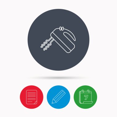 Blender simgesi. Mikser işareti.