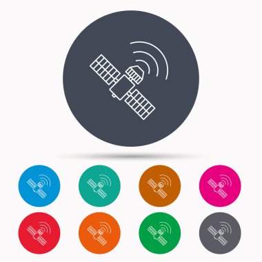 GPS simge. Uydu navigasyon işareti.