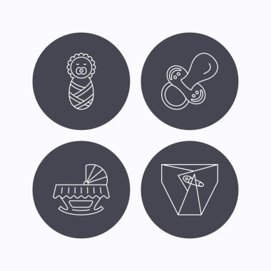 Emzik, Yenidoğan ve çocuk bezi simgeleri.