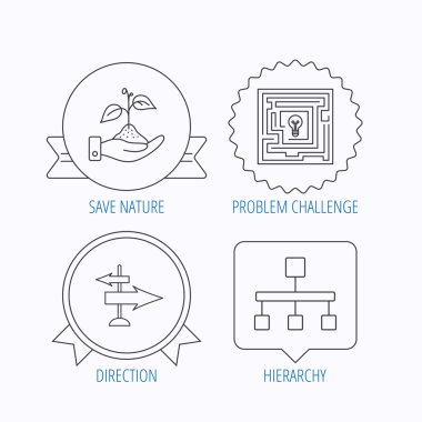 Hiyerarşi, doğa ve yön ok simgesini Kaydet.